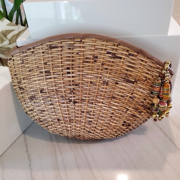 ⭐️Rodo Italy Vintage Wicker Clutch - Picture 2 of 10